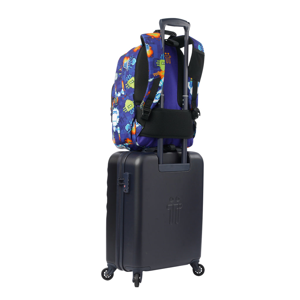 Conjunto Escolar TOTTO Acuareles + Estojo Triplo Tablero 8FK | Adaptável a carrinho de rodas