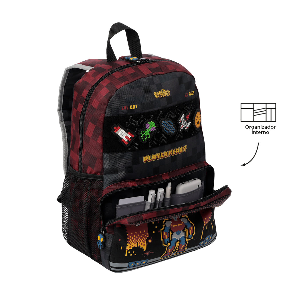 Mochila Infantil TOTTO Digibot 6RX | 6 e 7 Anos