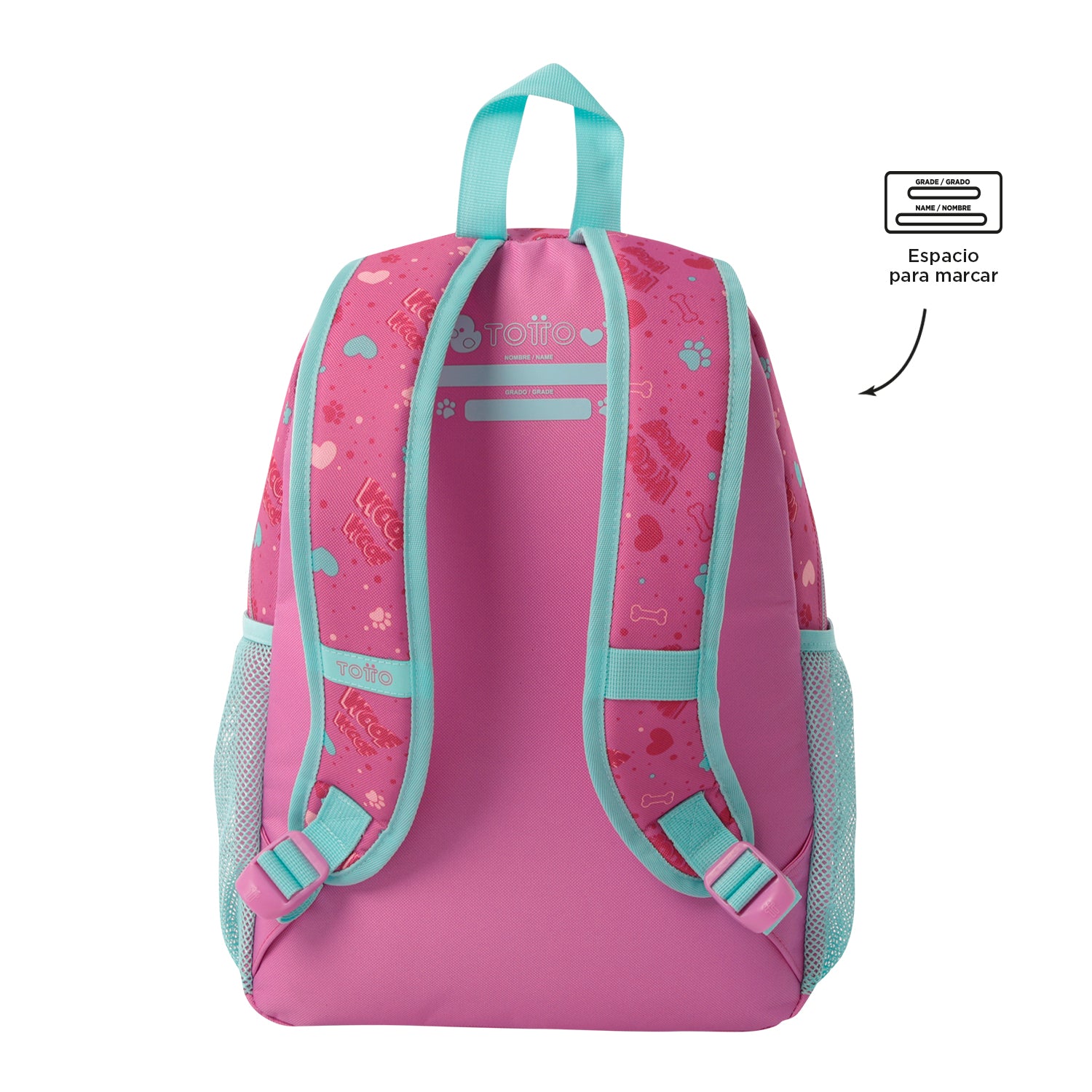 Set Mochila M 6 a 7 años+Bolsa de almuerzo+Estuche DOGGY LOVE 1K6