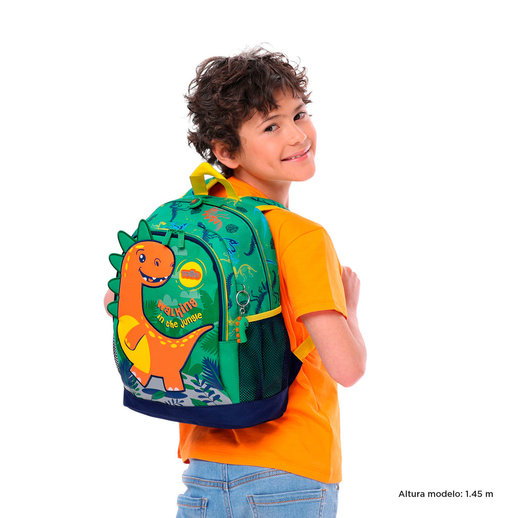 Mochila Infantil Preescolar Dinomax 5D6 | 4 y 5 Años | TOTTO | Dinosaurios