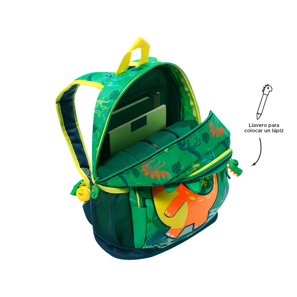 Mochila Infantil Preescolar Dinomax 5D6 | 4 y 5 Años | TOTTO | Dinosaurios