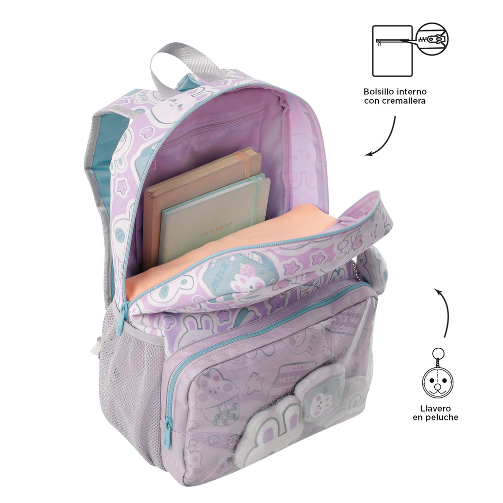 Kawi Kids' Backpack Set + 4QX Pencil Case | Ages 6 and 7 | TOTTO