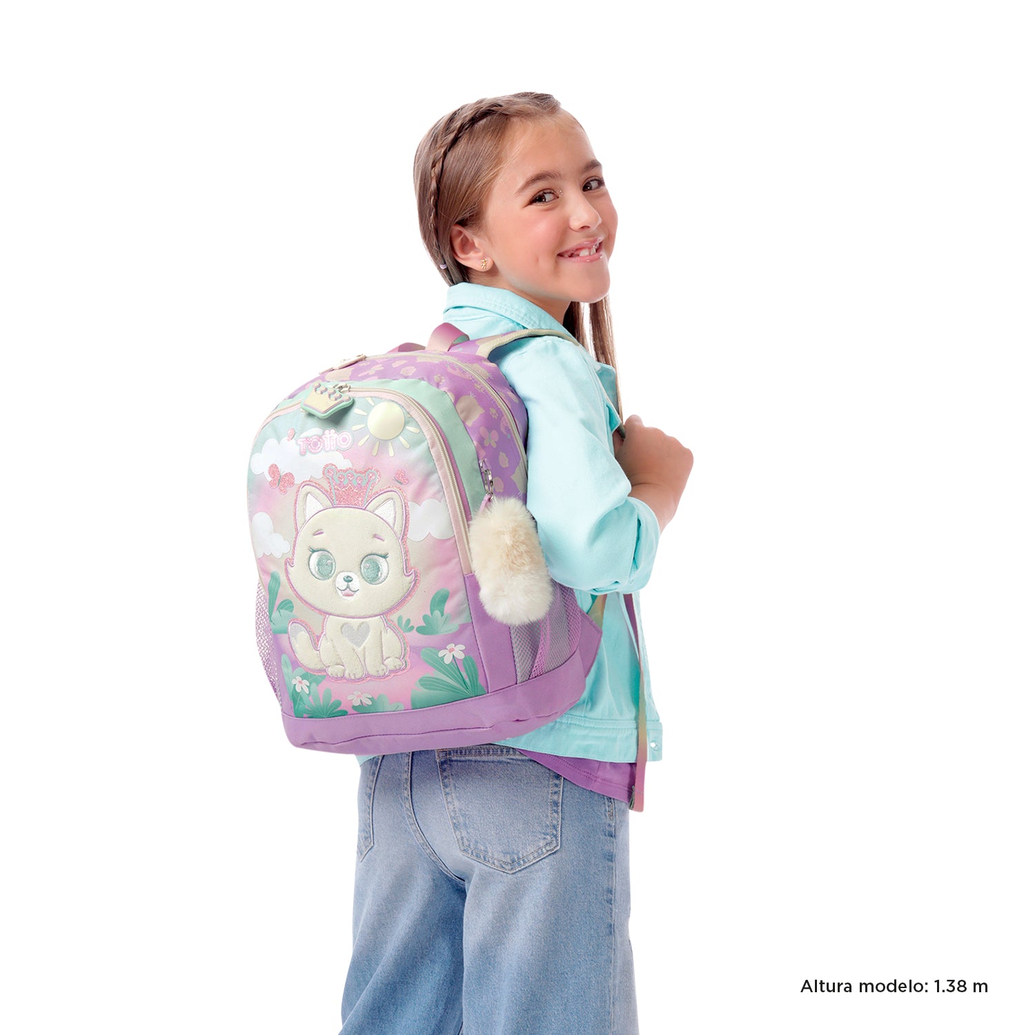 Mochila Infantil TOTTO Queen Cat 1K5 | 6 e 7 Anos
