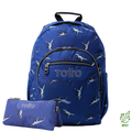 Conjunto Escolar TOTTO Mochila Acuarela + Estojo Triplo Tablero 9JB