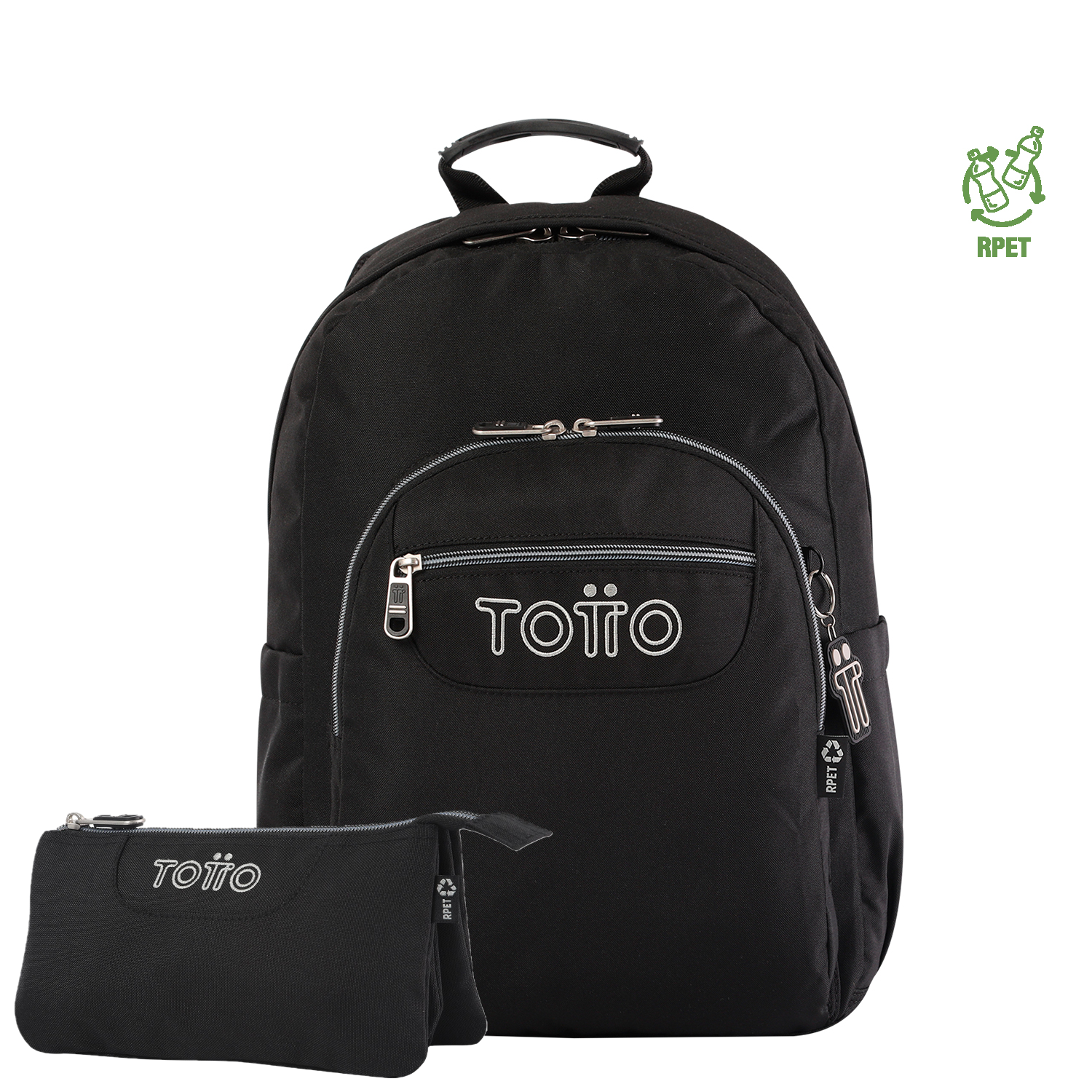 Conjunto Escolar TOTTO Mochila Acuarela + Estojo Triplo Tablero N01