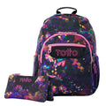 Conjunto Escolar TOTTO Acuareles + Estojo Triplo Tablero 5Q5 | Adaptável a carrinho de rodas
