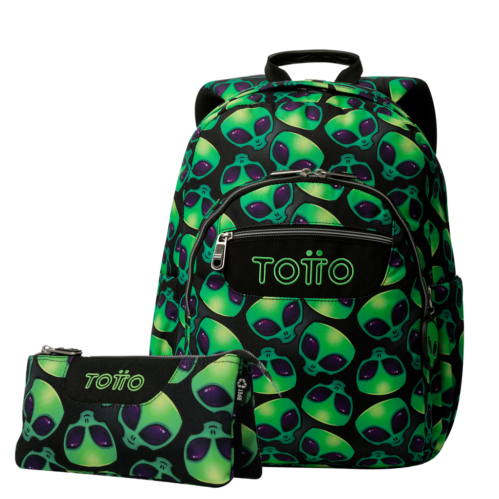 Conjunto Escolar TOTTO Acuareles + Estojo Triplo Tablero 6DS | Adaptável a carrinho de rodas