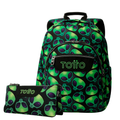 Conjunto Escolar TOTTO Acuareles + Estojo Triplo Tablero 6DS | Adaptável a carrinho de rodas
