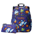 Conjunto Escolar TOTTO Acuareles + Estojo Triplo Tablero 8FK | Adaptável a carrinho de rodas