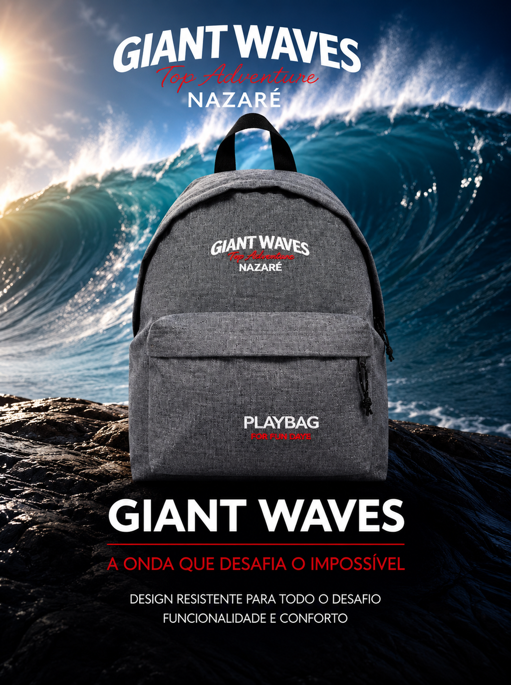 Giant Waves Top Adventure Nazaré Backpack | Surf