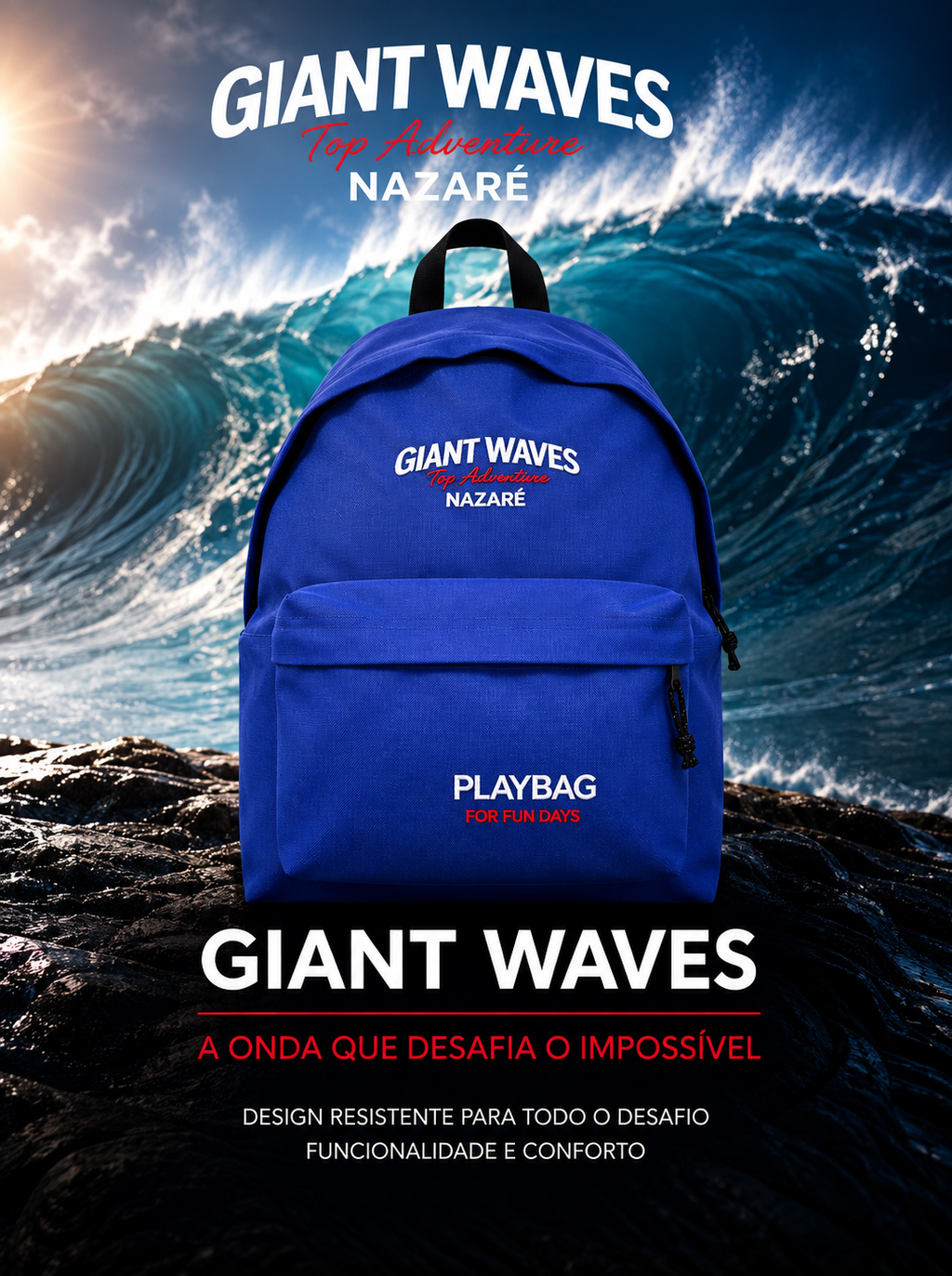 Giant Waves Top Adventure Nazaré Backpack | Surf