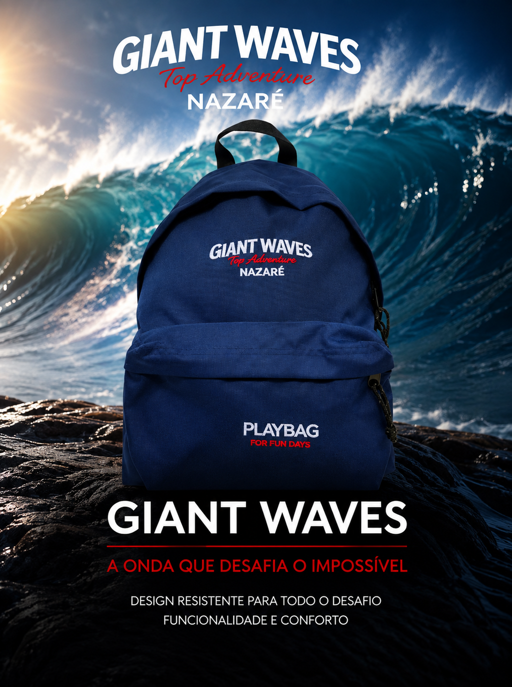 Giant Waves Top Adventure Nazaré Backpack | Surf