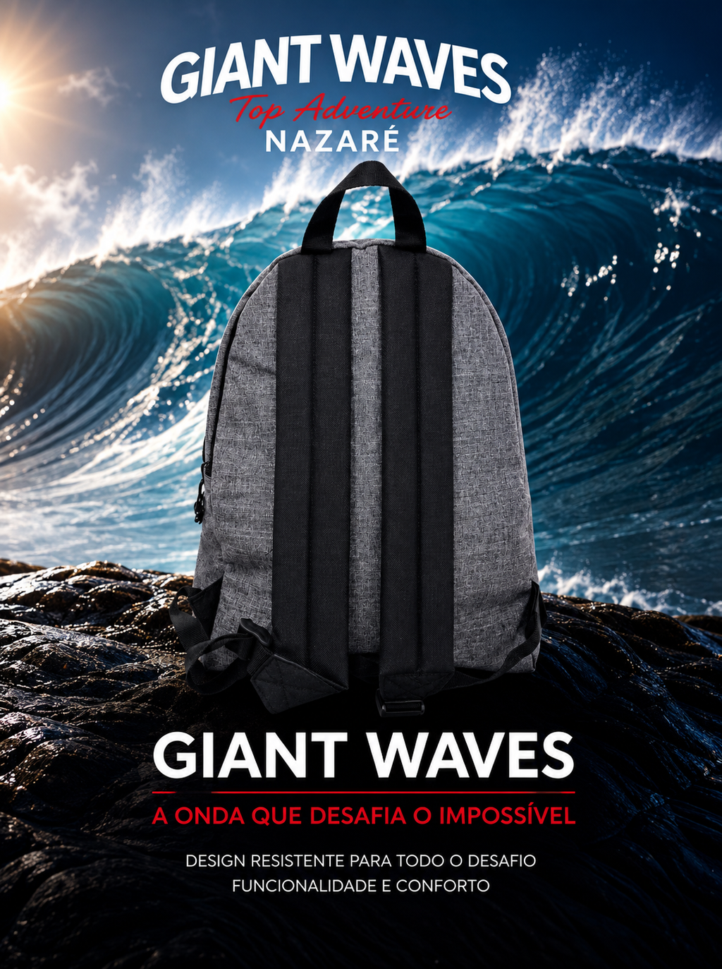 Giant Waves Top Adventure Nazaré Backpack | Surf