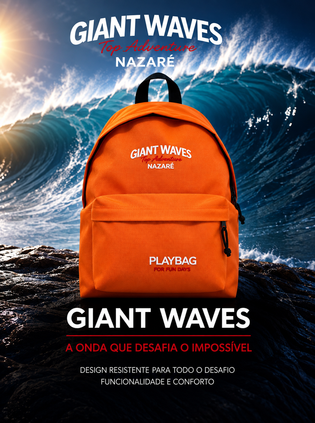 Giant Waves Top Adventure Nazaré Backpack | Surf
