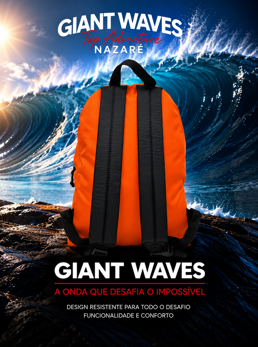 Giant Waves Top Adventure Nazaré Backpack | Surf