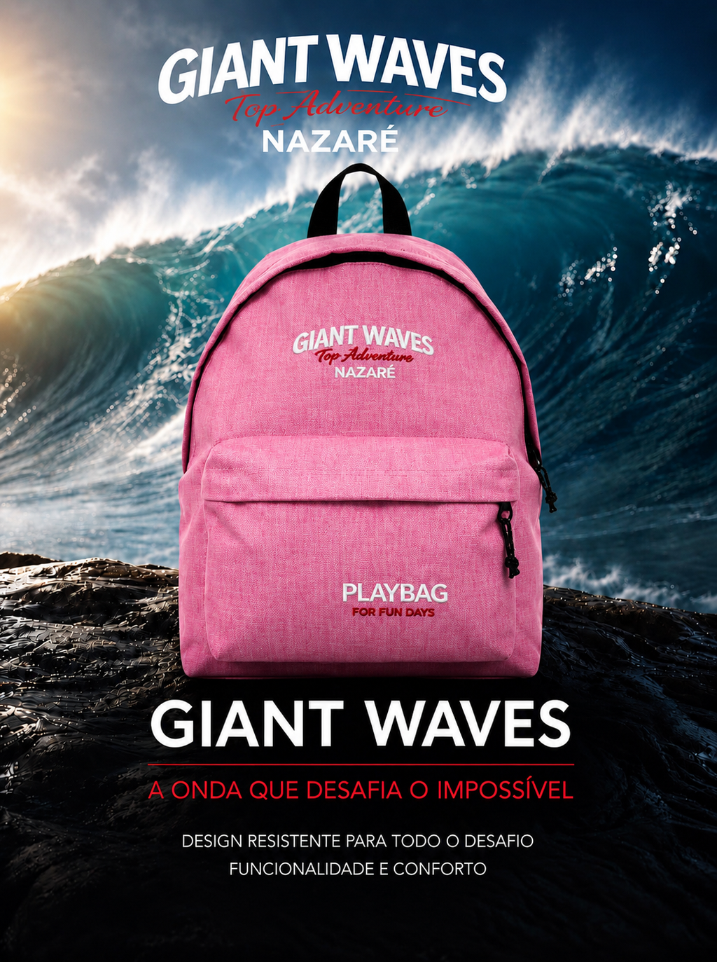 Mochila Giant Waves Top Adventure Nazaré | Surf