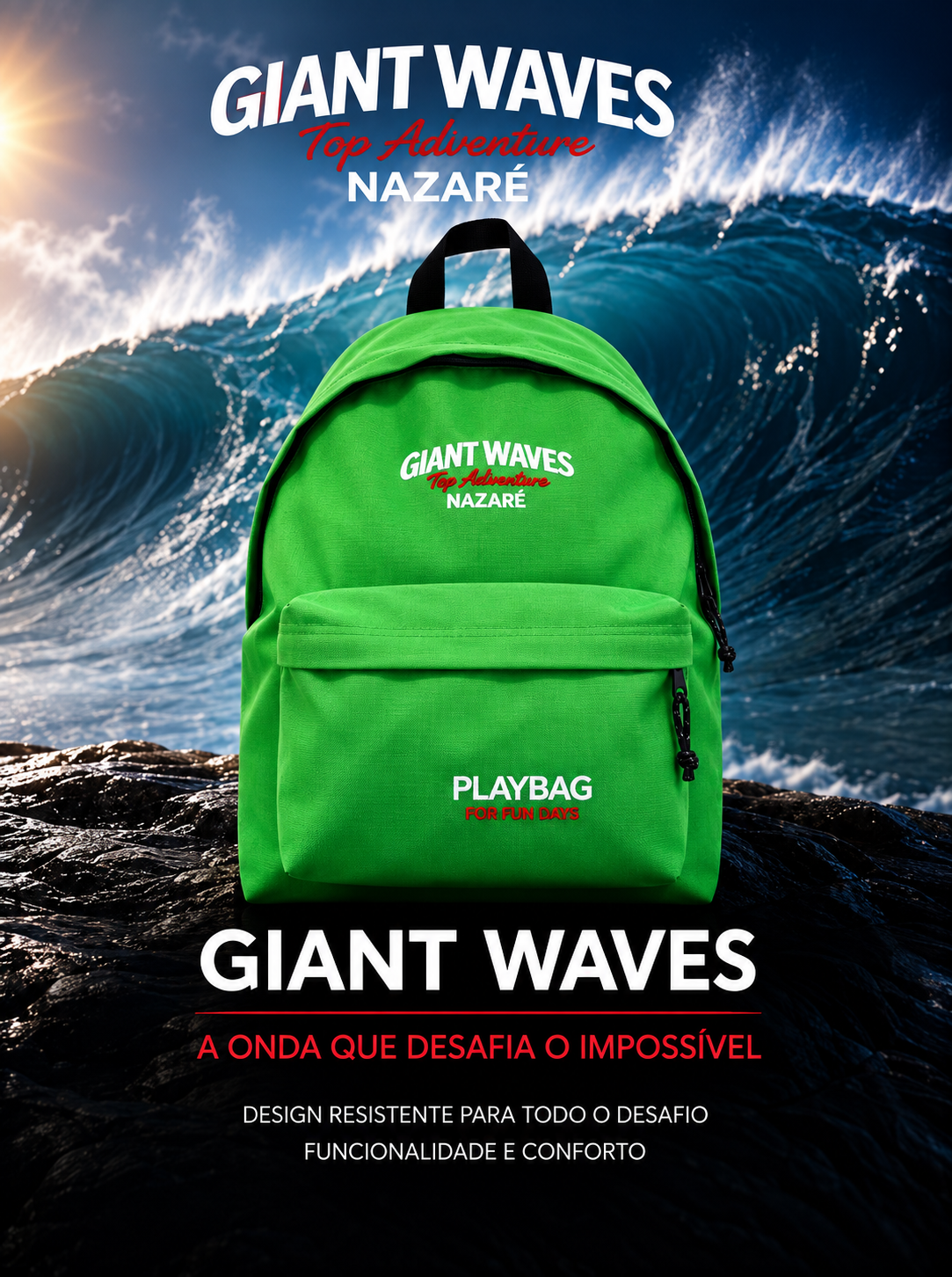 Giant Waves Top Adventure Nazaré Backpack | Surf