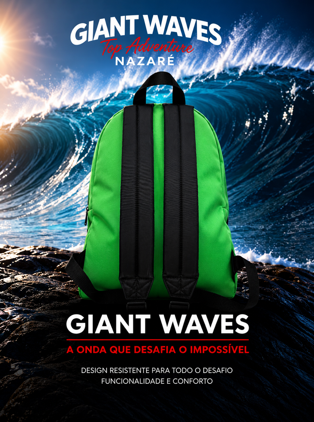 Giant Waves Top Adventure Nazaré Backpack | Surf