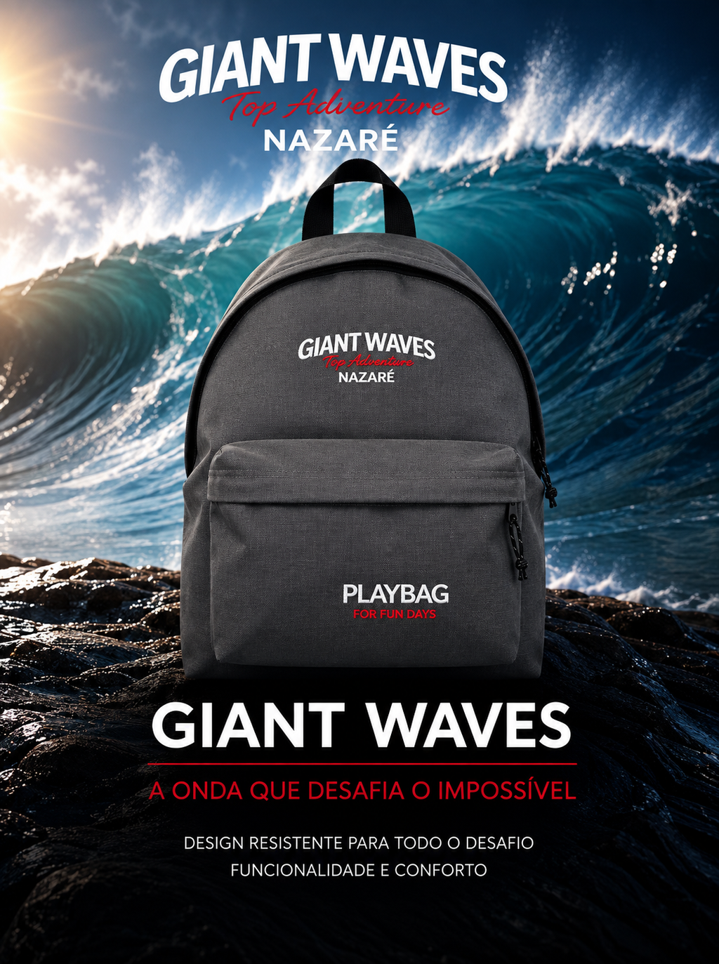 Giant Waves Top Adventure Nazaré Backpack | Surf