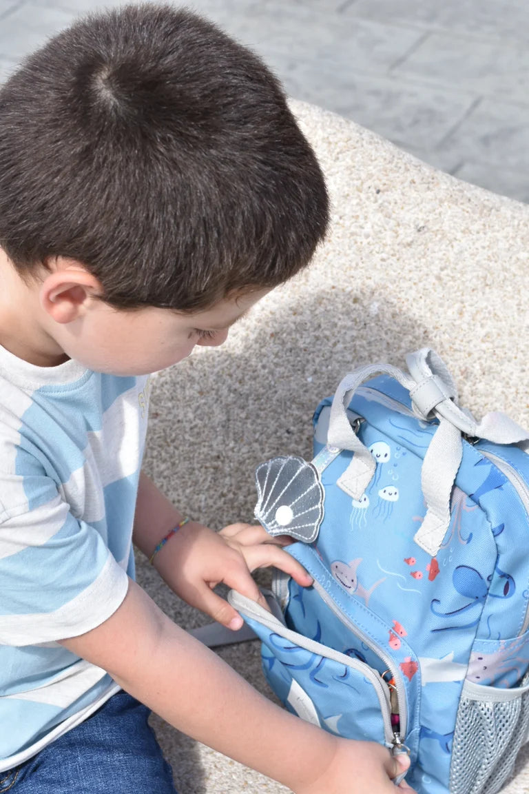 Mini Mochila Infantil Sharks | Tubarões | Play and Store