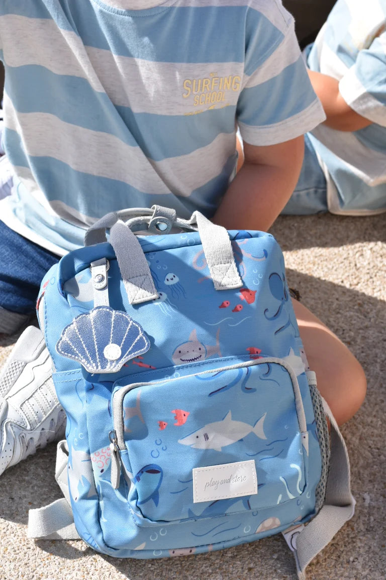Mini Mochila Infantil Sharks | Tubarões | Play and Store