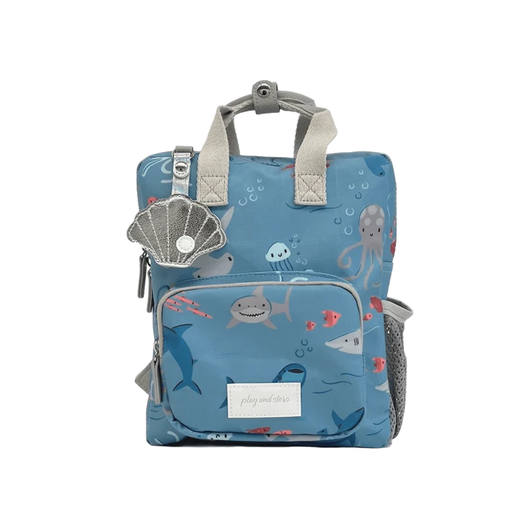 Mini Mochila Infantil Sharks | Tubarões | Play and Store