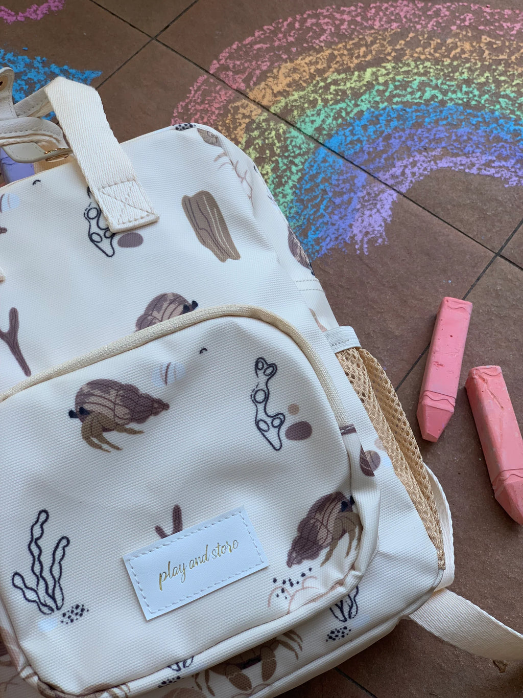 Mini Mochila Infantil Sand | Areia | Play and Store