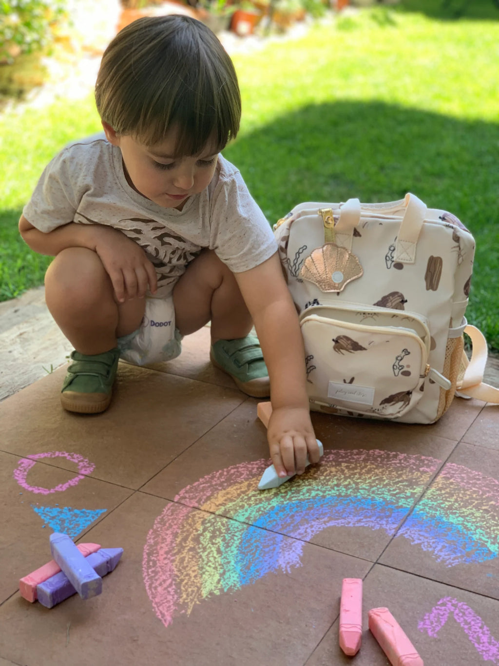 Mini Mochila Infantil Sand | Areia | Play and Store