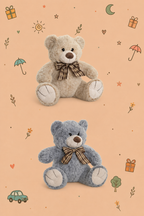Kit Osito del Corazón | Peluche y Vela Decorativa Corazón | Oso Disponible en 2 Colores