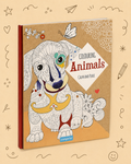 Kit Creativo "Calm and Peace – Colouring Animals" + Estuche TOTTO | Bloc de Dibujo | Lápices de Colores FABER-CASTELL | Accesorios de dibujo