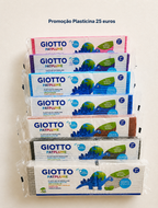 Set of 7 Giotto Patplume Modelling Doughs 350g | 100% Vegetable