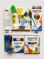 Kit Material Escolar 1.º Ciclo – Giotto, UHU, Pelikan, Liderpapel e Staedtler