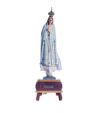 Imagem de Nossa Senhora de Fátima 26 cm com Música | Pintada à Mão, Olhos em Cristal