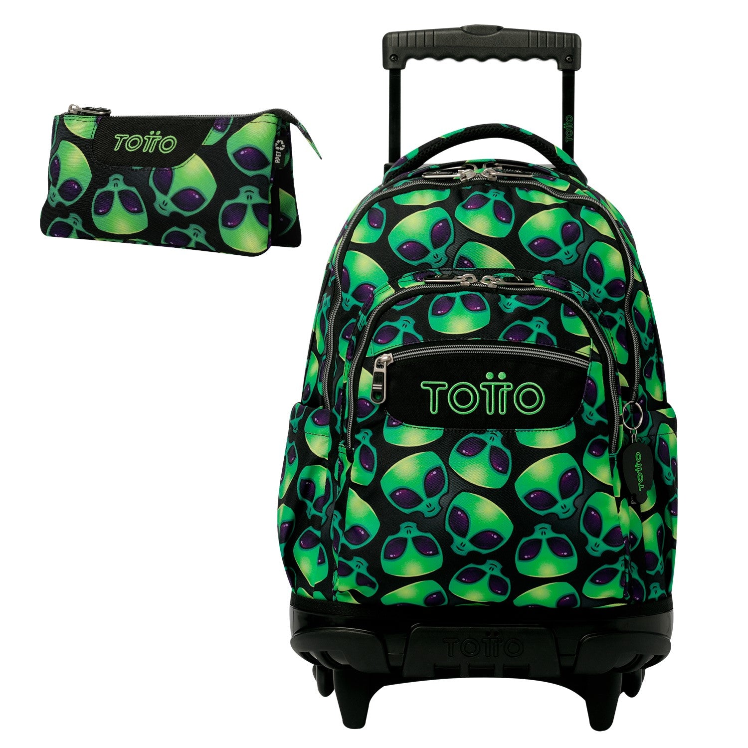 Conjunto Escolar TOTTO Renglones + Estojo Triplo Tablero | Varios Padrões | Rapaz